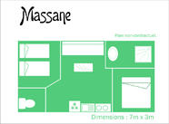 plan non contractuelle.Mobil home massane