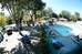 La p�tanque et la piscine du camping al sol d'argeles sur mer