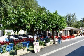 La terrasse du snack La Casa Al Sol du camping al sol ****d'Argels sur mer