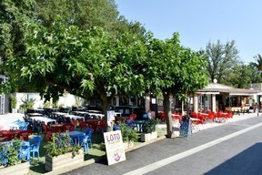 La terrasse du snack La Casa Al Sol du camping al sol ****d'Argels sur mer